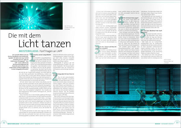 Bokeh-Magazin-Die-mit-dem-Licht-tanzen about Light Painting Photographer JanLeonardo