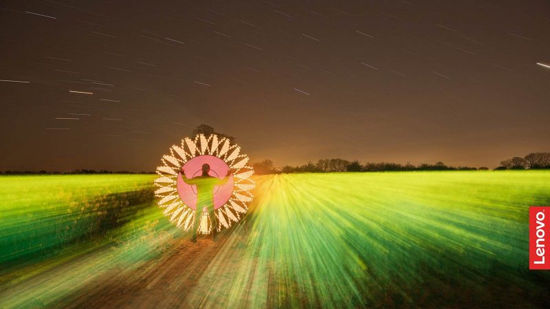 Lenovo - Lightpainting by Lightart Photography artist JanLeonardo